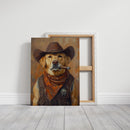 Golden Retriever Sheriff with Western Swagger