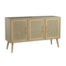 Wooden Accent TV Cabinet With 3 Doors - Brown by Unique Piece Furniture