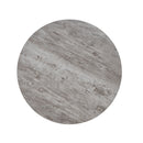 Elysian - Contemporary Round End Table With Shelf - Gray by HouseOfZazla