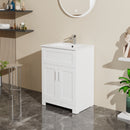 Sink Bathroom Vanity Laundry Cabinet Combo - White by HouseOfZazla