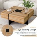 Wallace - Coffee Table With 4 Hidden Storage Compartments - Brown by Unique Piece Furniture