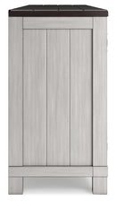 Darborn - 88" TV Stand With Electric Infrared Fireplace Insert - Gray / Brown