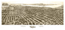 Vintage Map of Tulsa, Oklahoma 1918