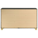 Caraway 6-drawer Dresser Black