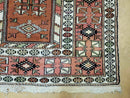 4' X 7' Antique Handmade Turkish Melas Oushak Wool Rug