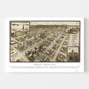 Vintage Map of Houston, Texas 1912