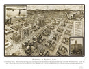 Vintage Map of Houston, Texas 1912