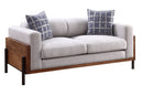 Pelton Loveseat With 2 Toss Pillows - Walnut