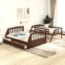 Bunk Bed With Drawers, Ladder And Storage Staircase by Unique Piece Furniture