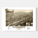 Vintage Map of Littleton, New Hampshire 1883
