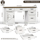 58" Farmhouse Executive Desk