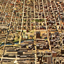 Vintage Map of Chicago, Illinois 1916