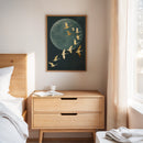 Golden Flight Beneath a Silent Moon