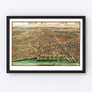 Vintage Map of Chicago, Illinois 1916