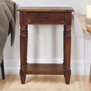 Turned Legs Drawer Table by Unique Piece Furniture