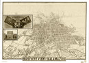 Vintage Map of Kalamazoo, Michigan 1908