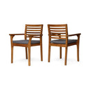 7 Pieces Acacia Wood Outdoor Dining Set