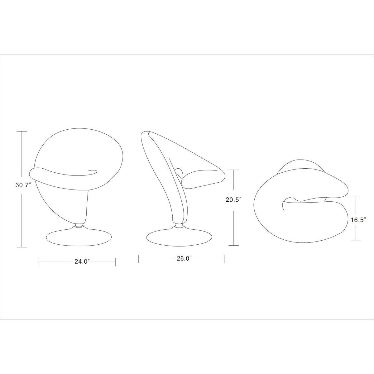 Curl - Swivel Lounge Chair, photo 14 of 39