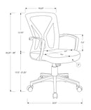 Office Chair Adjustable Height Swivel Ergonomic Mesh Contemporary & Modern by HouseOfZazla