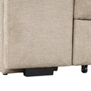 Modern L-Shape 3 Seat Reversible Sectional Couch, Pull Out Sleeper Sofa With Storage Chaise And 2 Stools For Living Room Furniture Set by HouseOfZazla
