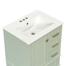 Bathroom Vanity, Modern Bathroom Cabinet With Sink Combo Set, Bathroom Storage Cabinet With A Soft Closing Door And 3 Drawers, Solid Wood Frame by HouseOfZazla