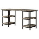 Salvaged - 4 Shelf Writing Desk With Hollow Board - Brown by HouseOfZazla