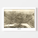 Vintage Map of St. Paul, Minnesota 1906