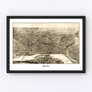 Vintage Map of St. Paul, Minnesota 1906