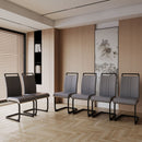 Modern Dining Chairs With High Back Upholstered Design Metal Legs by HouseOfZazla