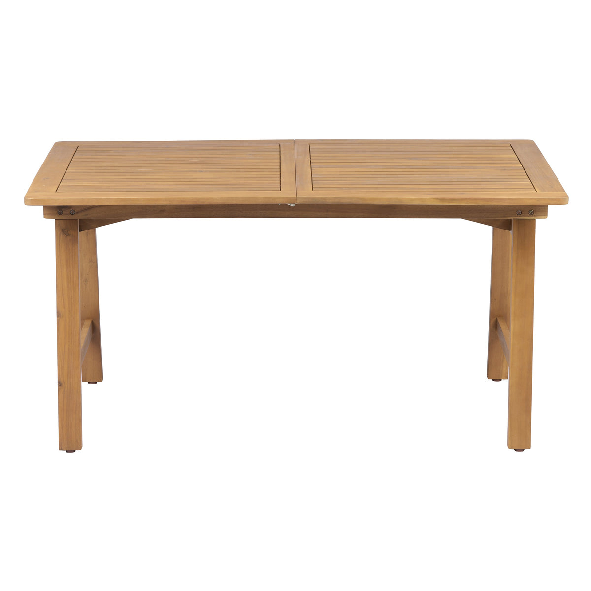 Extendable Acacia Wood Outdoor Dining Table, photo 9 of 10