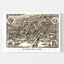 Vintage Map of St. Louis, Missouri 1907