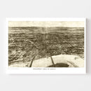 Vintage Map of Omaha, Nebraska 1906