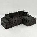 Modular Sofa, Convertible Twin Seat With Chaise Lounge