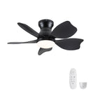 Low Profile Flush Mount Ceiling Fan With Light by HouseOfZazla