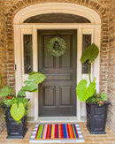 Multi-Color Stripes Handwoven Coco Doormat