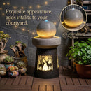 Outdoor Garden Lantern with Warm LED Light