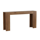 Farmhouse Style Extra Long Walnut Console Table by Unique Piece Furniture