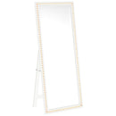 Windrose 28 x 67 Inch Tempered LED Standing Mirror White