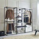 Fiona - Contemporary Wood And Metal Walk In Closet With Drawers by HouseOfZazla
