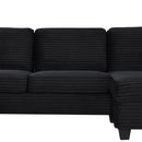 Upholstered U-Shaped Sectional Sofa With Movable Ottoman And Side Storage Pockets by HouseOfZazla
