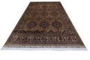 Hand-Knotted Zerkhaki Afghan Wool Area Rug – 6'7" x 9'7" | Rich Brown Tones, Durable Craftsmanship
