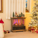 27 Inch Freestanding Fireplace with Remote Control by LJGDeals