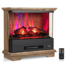 27 Inch Freestanding Fireplace with Remote Control by LJGDeals