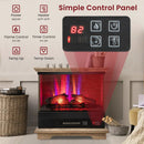 27 Inch Freestanding Fireplace with Remote Control by LJGDeals