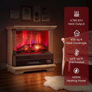 27 Inch Freestanding Fireplace with Remote Control by LJGDeals