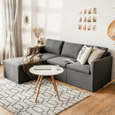 Convertible L-Shaped Sectional Sofa Couch with Reversible Chaise by DirectDeals