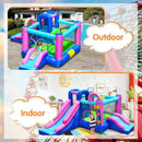 Inflatable Bounce Castle with Dual Slides and Climbing Wall without Blower by LJGDeals