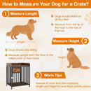 27.5 Inch Dog Crate Furniture with Wheels for Small Dogs and Puppies-Rustic Brown by LJGDeals