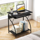 27.5 Inch Laptop Table Computer Desk for Small Spaces with Pull-out Keyboard Tray by LJGDeals