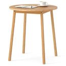27.5 Inch Round Bamboo Dining Table for 2-4 Person-Natural